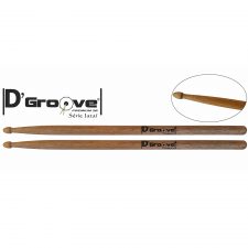 Baqueta para bateria Premium 2B D'Groove ponta de madeira - (O Hickory brasileiro)