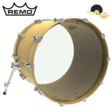 Pele para bumbo 22" - Remo ambassador clear