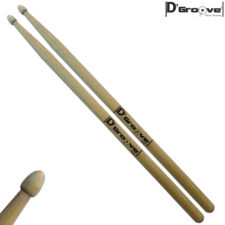 Baqueta para bateria 2B D'Groove LONGA ponta de madeira - A revolução do marfim