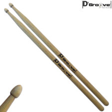 Baqueta para bateria 5A D'Groove LONGA ponta de madeira - A revolução do marfim