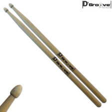 Baqueta para bateria 5B D'Groove LONGA ponta de madeira - A revolução do marfim