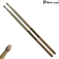 Baqueta para bateria 7A D'Groove LONGA ponta de madeira - A revolução do marfim
