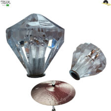 Borboleta (Diamante) Tribal Percussion para Estantes de Prato 8mm - Kit com 2 Unid.
