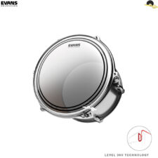 Pele para tom 10" - Evans EC2 Frosted(Porosa) SST Filme Duplo com Anel Level 360º