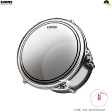 Pele para Tom/Caixa 13" - Evans EC2 Frosted(Porosa) SST Filme Duplo com Anel Level 360º