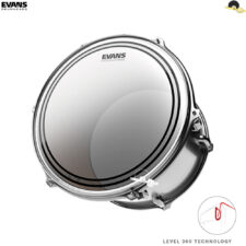 Pele para Caixa/Surdo 14" - Evans EC2 Frosted(Porosa) SST Filme Duplo com Anel Level 360º