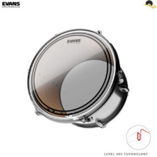 Pele para tom 13" - Evans EC2 clear SST Filme Duplo com Anel Level 360º