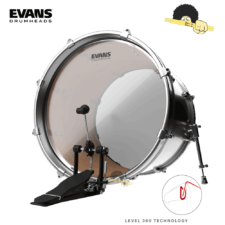 Pele para bumbo - 20" Evans G2 clear Filme Duplo com Anel level 360º