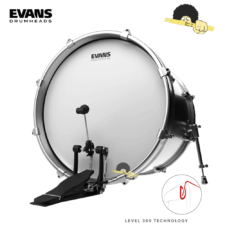 Pele para bumbo 20" - Evans G2 Coated(porosa) Filme Duplo Level 360º