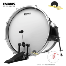 Pele para bumbo 22" - Evans G2 Coated(porosa) Filme Duplo Level 360º