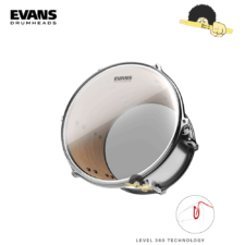 Pele para tom 10" - Evans G2 clear Filme Duplo com Anel Level 360º