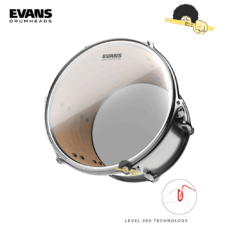 Pele para tom 12" - Evans G2 clear Filme Duplo com Anel Level 360º