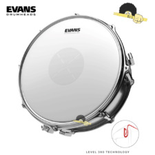 Pele para Caixa 14" - Evans Power Center Dot com Bola Central