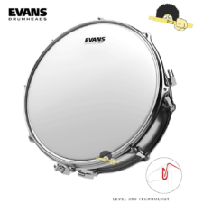 Pele para Caixa 14" - Evans Power Center reverse Dot com Bola Central