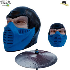 Borboleta (Sub Zero Mortal Kombat) Tribal percussion para Estantes de Prato 8mm - Kit com 2 Unid.