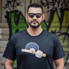 Camiseta de bateria Unissex D'Groove Modelo Logo Frontal
