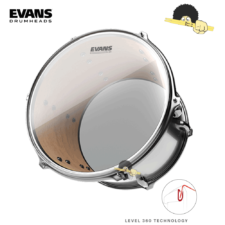 Pele para surdo 14" - Evans G1 Clear - Batedeira ou Resposta - Com anel Level 360º