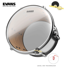 Pele para surdo/bumbo 16" - Evans G1 Clear - Batedeira ou Resposta - Com anel Level 360º