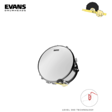 Pele para tom 6" - Evans G1 Coated Filme Simples porosa com Anel Level 360º