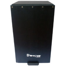 Cajon D'Groove Acessórios Peruano C/ adaptação para pedal - Preto acetinado