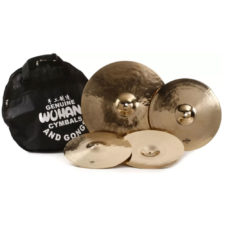 Kit de Pratos para bateria Wuhan cymbals 14" Hi hat + 16" Thin crash / 20" Ride(GRÁTIS BAG)