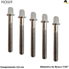 Parafuso de afinação para Bateria - Caixa/Tom/Surdo 7/32 x 4,5cm (5Unid) NOAH NSP506-5