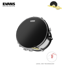 Pele para tom/caixa 10″ – Evans Onyx , Filme Duplo com Anel Level 360º