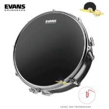 Pele para surdo/Caixa 14″ – Evans Onyx , Filme Duplo com Anel Level 360º
