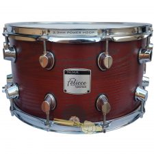 Caixa para bateria - Noah Felicce Series Hybrid Birch-  Marsala Wood 14x8" c/ Aros Power-Hoop 2.3mm