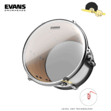 Pele para tom 12″ – Evans G14 Clear – com Anel Level 360º