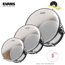 Kit de Peles Evans G2 Clear - Filme Duplo Transparente Level 360º (10"/12"/16")