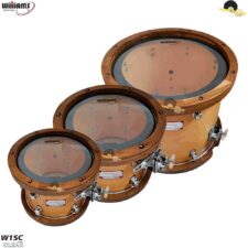 Kit de Peles Williams Clear - W1SC Filme simples com Anel abafador (10″/12″/14″)