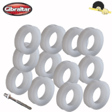 Arruela para parafuso de bateria - Gibraltar SC-12 Nylon (12unid.)