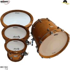 Kit de Peles Williams Density – WC1SC Filme simples coated com anel abafador 10″/12″/14″/22″
