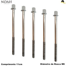 Parafuso de afinação para Bateria - Bumbo M6 X 11cm (5Unid.) NOAH NSP507-6