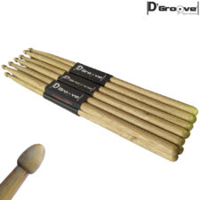 Pack de baquetas para bateria 2B D'Groove LONGA ponta de madeira - Compre 7 pague 6!