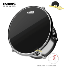 Pele para Surdo/Caixa 14″ – Evans Black Chrome Filme Duplo Level 360º