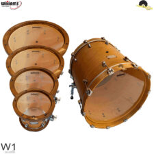 Kit de Peles Williams W1 Clear – Filme simples (Batedeira ou Resposta) 10"/12"/14"/16"/20"
