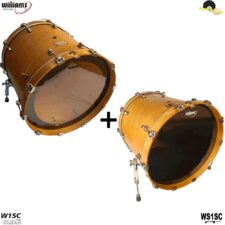 Kit de Peles Williams Clear - W1SC Filme simples com Anel abafador 20″ + WS1SC (Resposta) 20"
