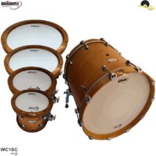 Kit de Peles Williams Density – WC1SC Filme simples coated com anel abafador 10"/12"/14"/16"/22"