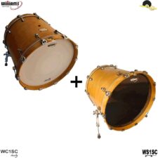 Kit de Peles Williams – WC1SC(Batedeira) Filme simples coated com anel abafador 20″ + WS1SC (Resposta) 20"