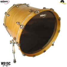 Pele resposta para bumbo - Williams WS1SC Monofilme com anel abafador 24"