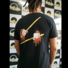 Camiseta de bateria Unissex D'Groove Modelo Bloody Hands