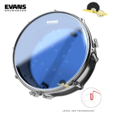 Pele para caixa/surdo 14" - Evans Hydraulic UV Blue Coated Filme Duplo com óleo