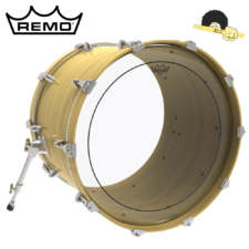 Pele para bumbo 22" - Remo pinstripe clear filme duplo