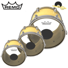 Kit de peles 10''/12''/16'' - Remo CS Clear Controlled Sound com Bola Central