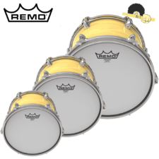 Kit de Peles Remo emperor coated porosa filme duplo 10",12" e 16"