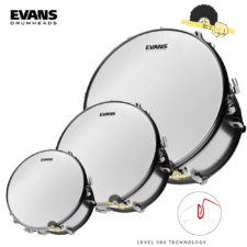 Kit de Peles Evans G14 Coated – Monofilme com Anel Level 360º (10"/12"/16") - Espessura de pele dupla