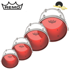 Kit de Peles Remo emperor colortone Red clear filme duplo (10"/12"/14"/16")