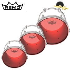 Kit de Peles Remo emperor colortone Red clear filme duplo (12"/13"/16")